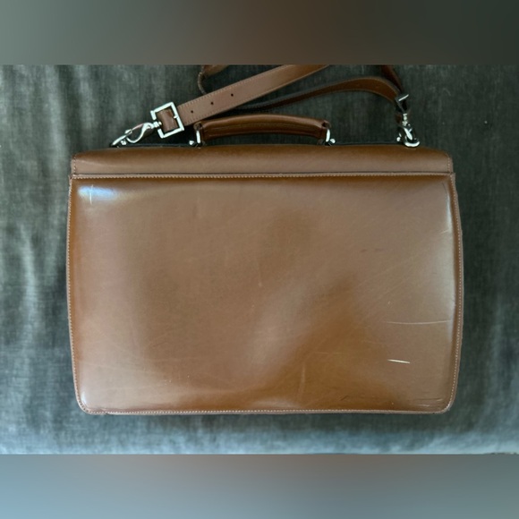 Messenger bag Leather.Jack Georges Vintage.A few flaws,see pics. - Picture 14 of 14